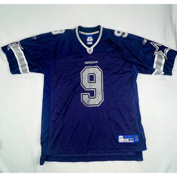 Vintage Reebok Dallas‎ Cowboys NFL Tony Romo #9 Home On Field Jersey XL - Picture 2 of 9